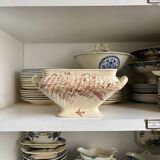 Brown ironstone soup tureen and vegetable dish