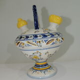 Gargoulette/Glazed terracotta jug/vintage/pitcher
