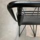 Set of black postmodern Kreuzschwinger chairs by Till Behrens for Schlubach, 1980s.