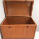 Trunk trunk in canned rattan 50s-60s