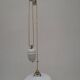 Old suspension, said rises and falls with serrated white opaline