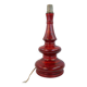 Large vintage red ceramic lamp