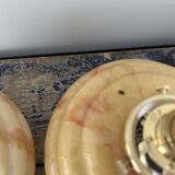 Pair of Art Deco globe wall lights