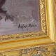 Oil on still-life canvas bouquet of flowers by Anfrey-Monin