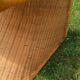 Pair of rattan chairs in the style of Verner Panton