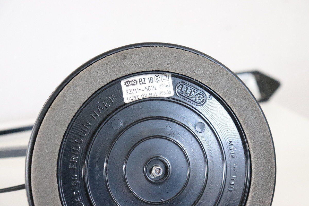 Black Metal Postmodern Table Lamp By Fridolin Naef For Luxo, 1980s