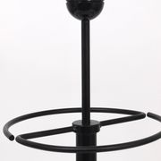 Black post-modern umbrella stand in the style of Castiglioni, Memphis, Italy, 1980s.