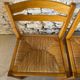 6 Regain House chairs - Elm and straw - 1980 - Vintage - Brutalist