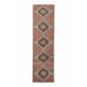 1970s Turkish Oushak Handmade Wool Cotton Orange Runner Rug 84x306