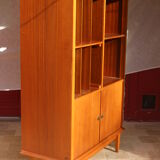 Vintage oak chest of drawers with vinyl storage, Year 1960. Ref Willy