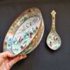 Large soup plate, bowl, salad bowl and ladle in Macao porcelain (19