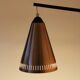 Uno & Östen Kristiansson for Luxus Vittsjö — Teak & Copper Wall Lamp, Sweden, 1960s