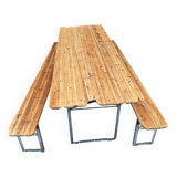Guinguette table and benches
