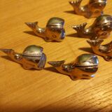 6 table card holders, whale