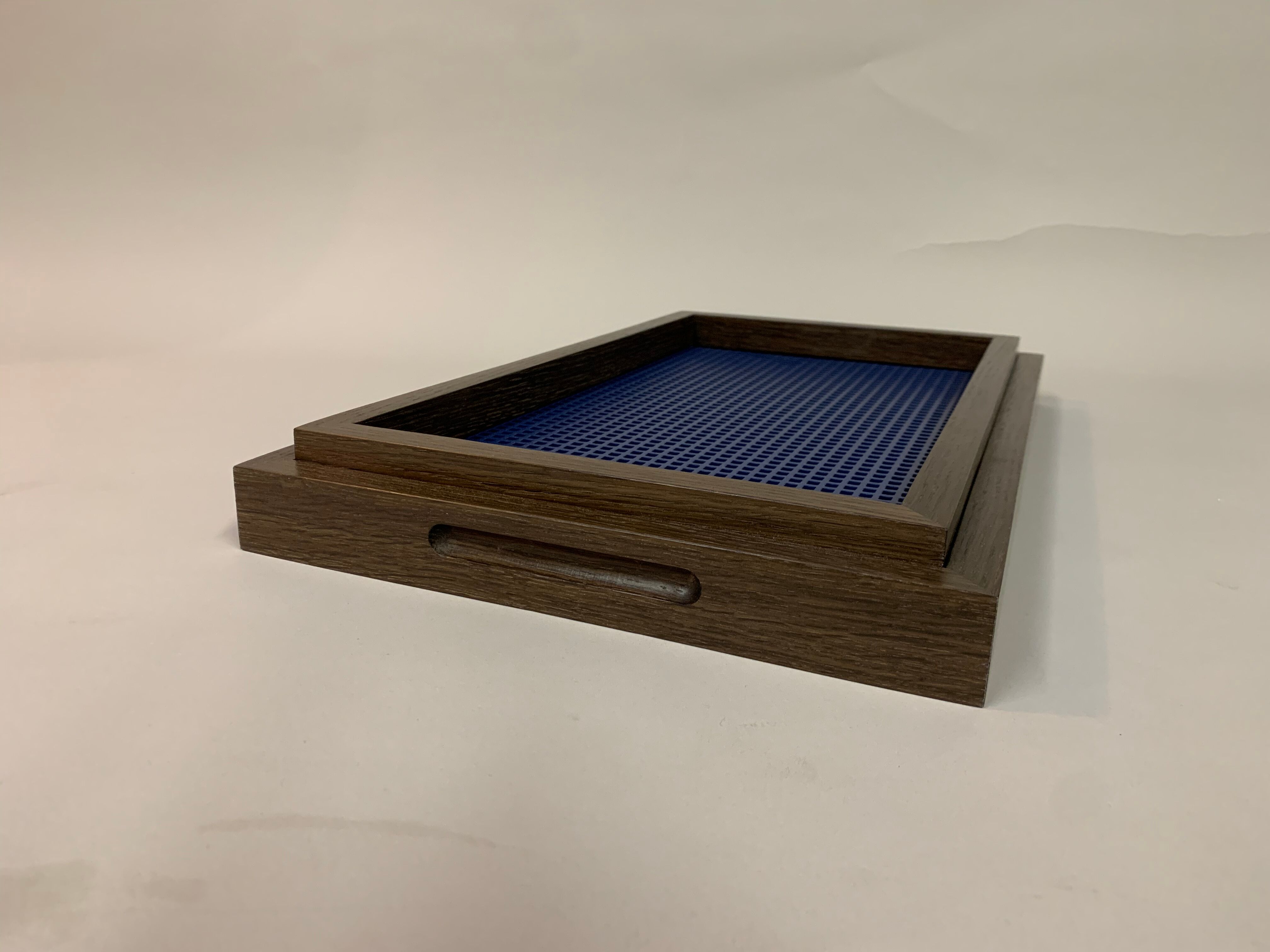 Set of trays (wood: smoked oak)