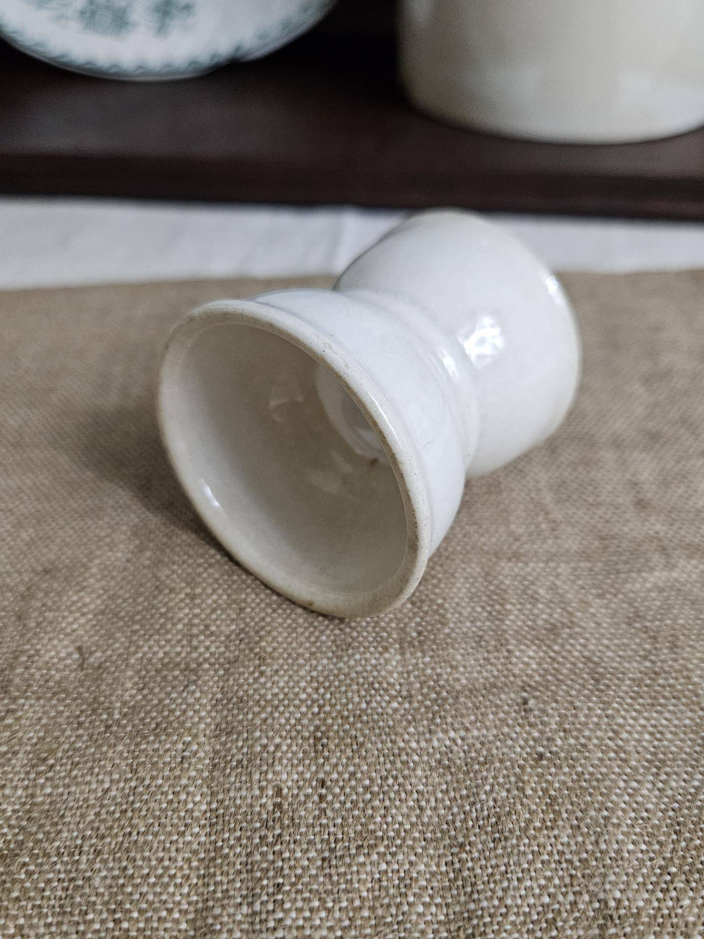 Antique ceramic egg cup