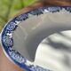 Large shallow dish in Sarreguemines earthenware, "Capri" model.