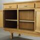 Vintage 1970s Danish Oak Low Cabinet / Sideboard, Henning Kjærnulf style