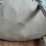 Pair of Louis XVI style medallion armchairs