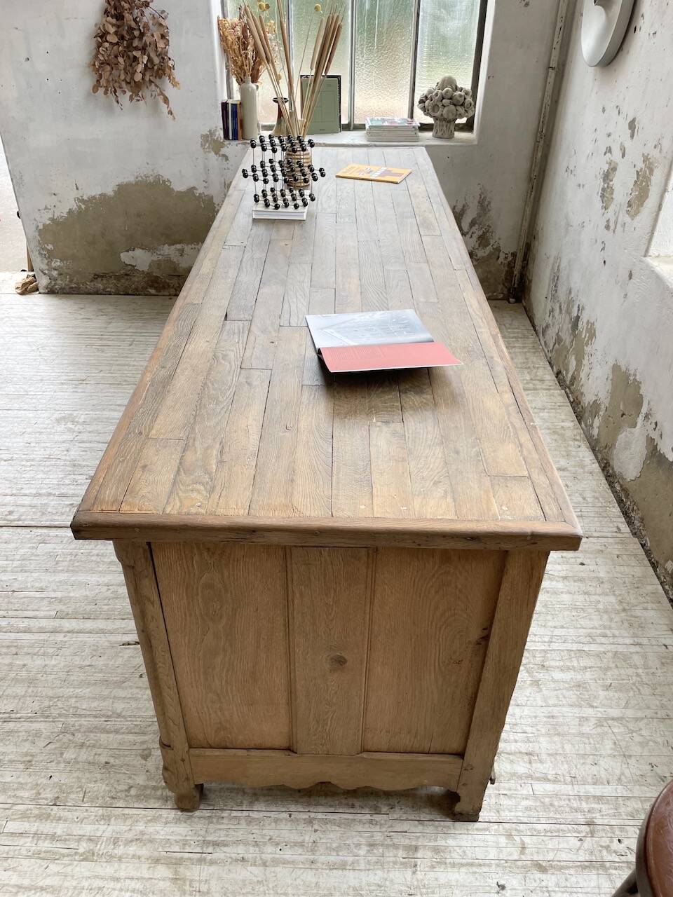 Comptoir en chêne XXL 260 cm