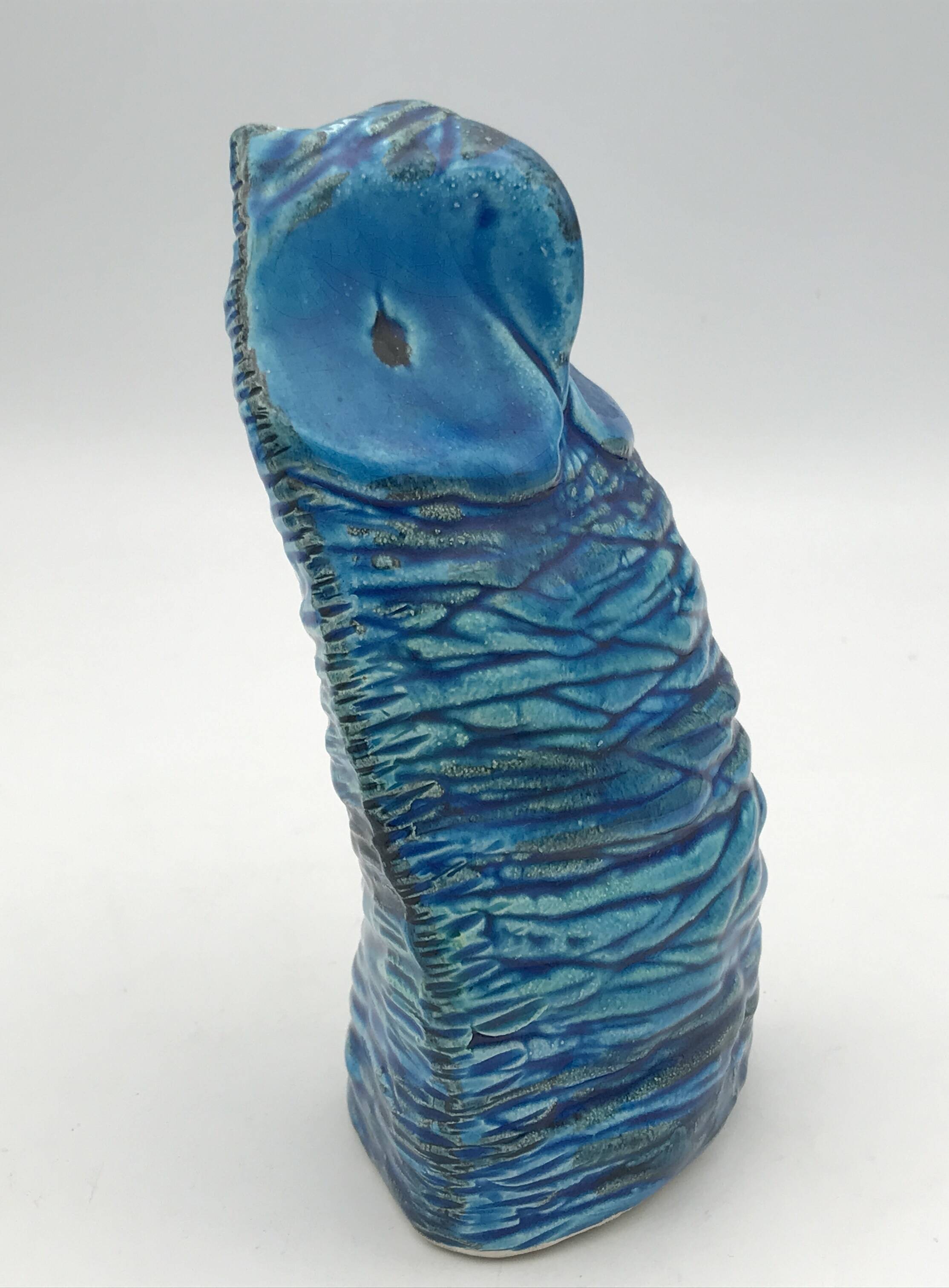 Ceramic OWL Rimini Blu by ALDO LONDI for BITOSSI, Italy