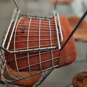 Set of six SM05 wire chairs by Cees Braakman for Pastoe, 1960s