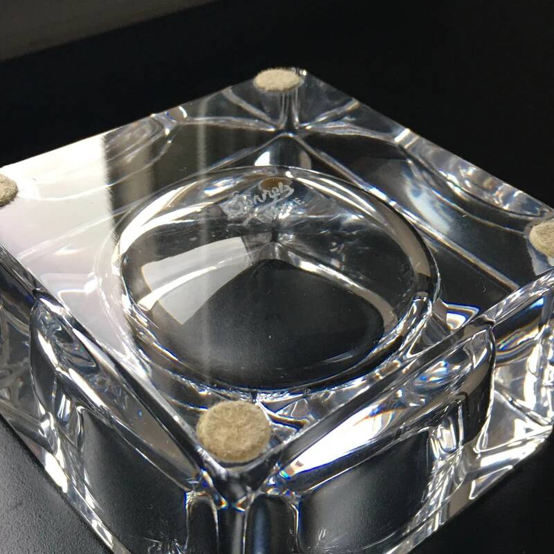Vintage Sèvres Crystal Ashtray 9x9 cm