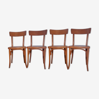Set of 4 bistro  chairs by Thonet