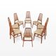 Set of 8 dining chairs by Vamdrup Stolefabrik, Denmark 1960s