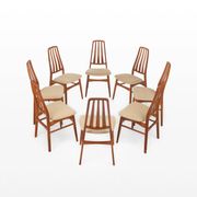 Ensemble de 8 chaises à repas de Vamdrup Stolefabrik, Danemark 1960