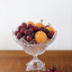 Large Bohemian crystal fruit bowl - 1950s
