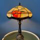 Lampe de table style Tiffany en vitrail, Art déco