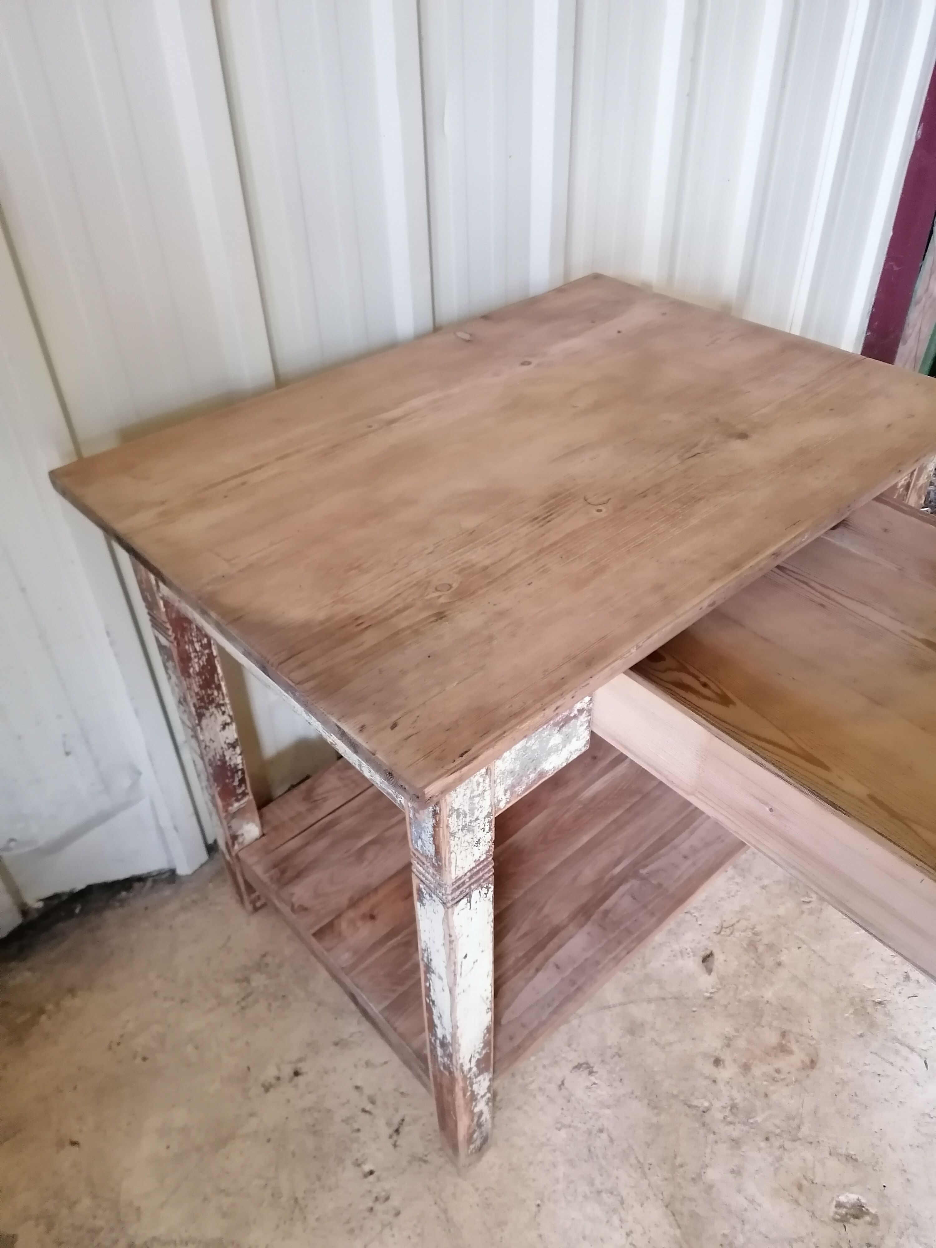 Small vintage wooden table