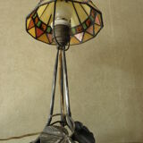 Lampe art déco en fer forgé