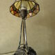 Lampe art déco en fer forgé
