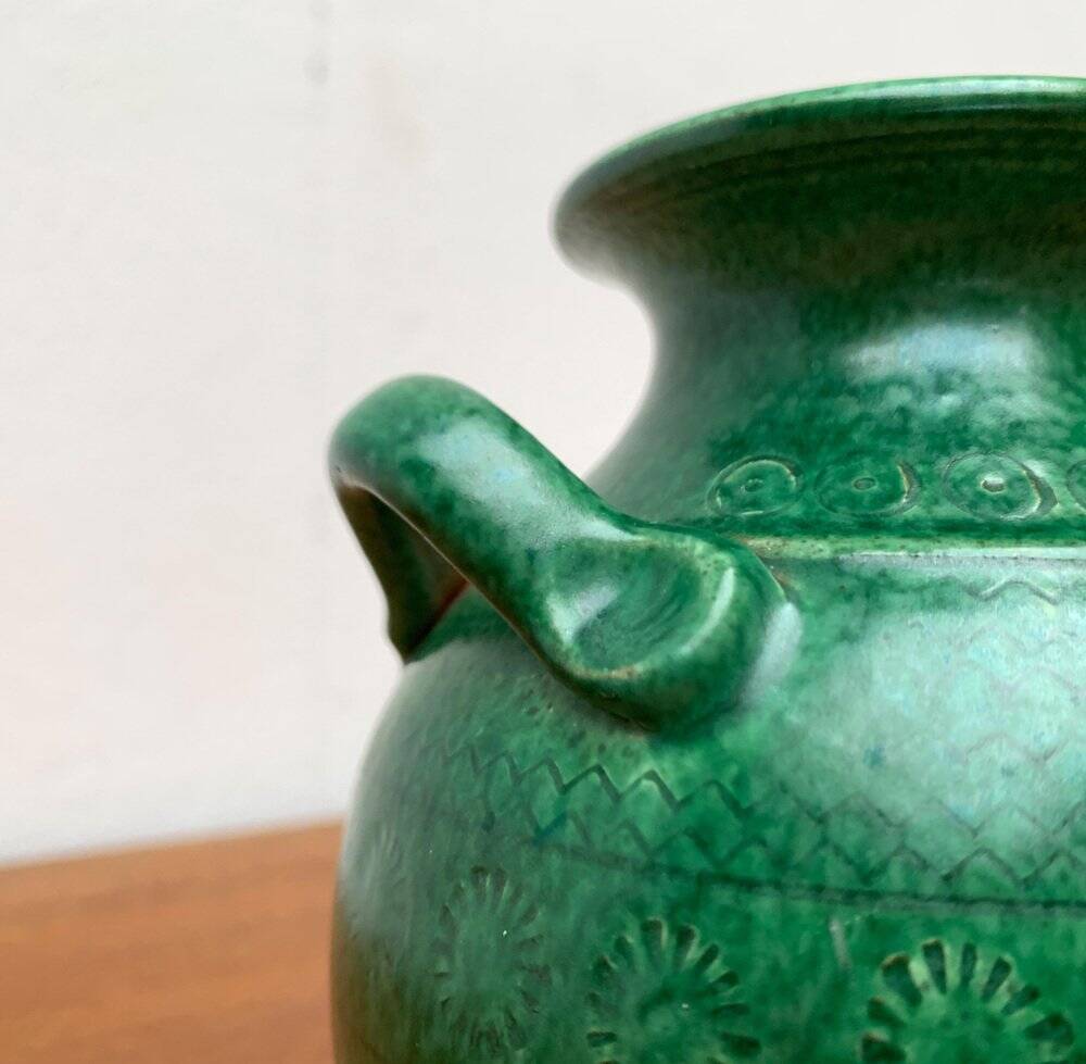 Mid-century German studio pottery vase by Wilhelm Kagel, Partenkirchen, 1960s.