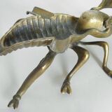 Fly ashtray brass 70s