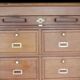 Shannon notary's filing cabinet, in solid mahogany (circa 1900)