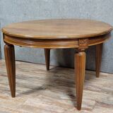 Art Deco period extending table in walnut