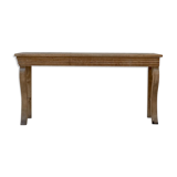 Raw oak butt console