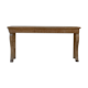Raw oak butt console