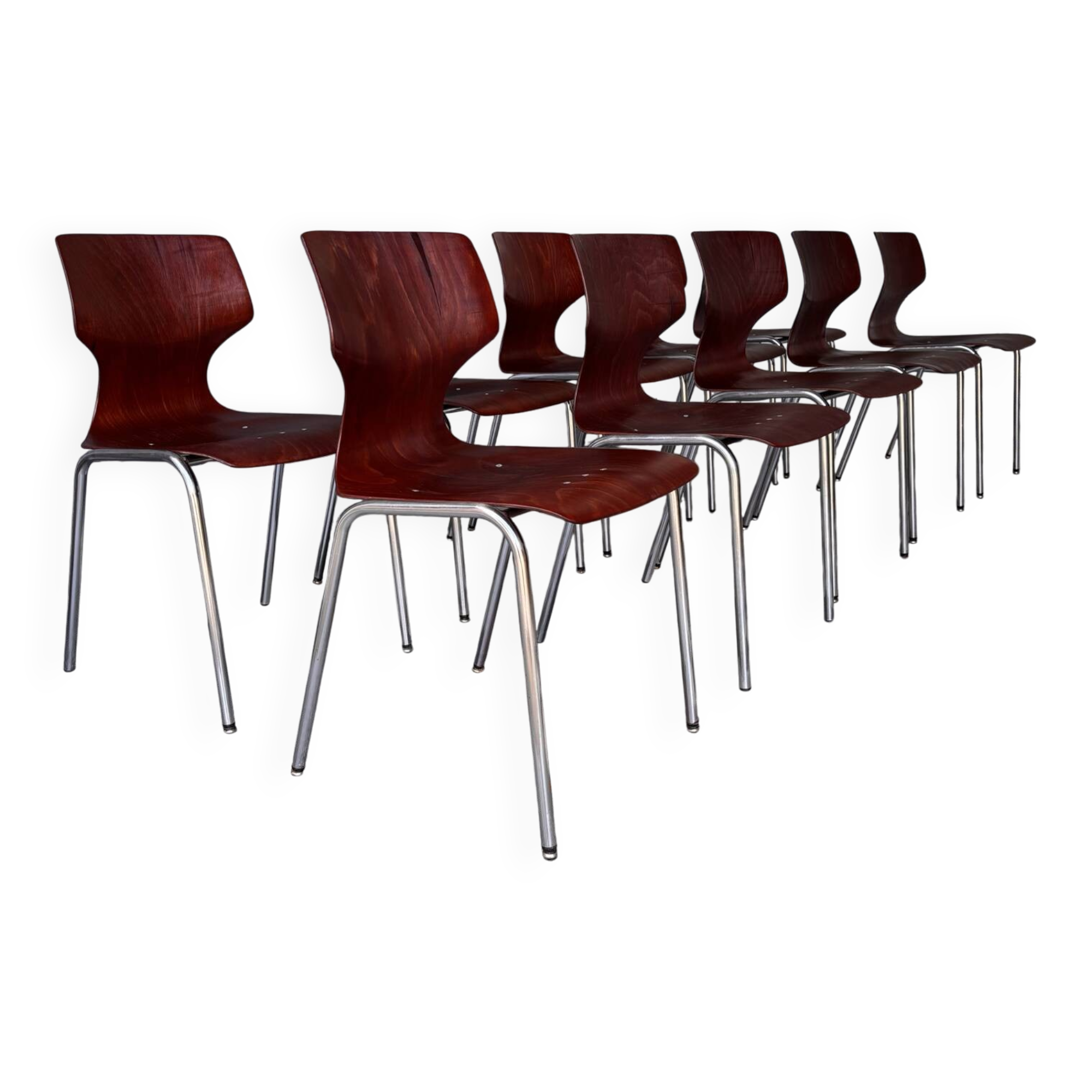 Lot de 10 chaises Pagholz