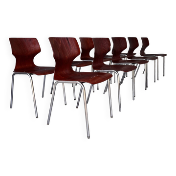 Set of 10 Pagholz chairs
