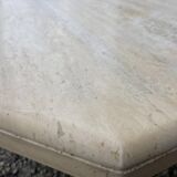 Travertine coffee table