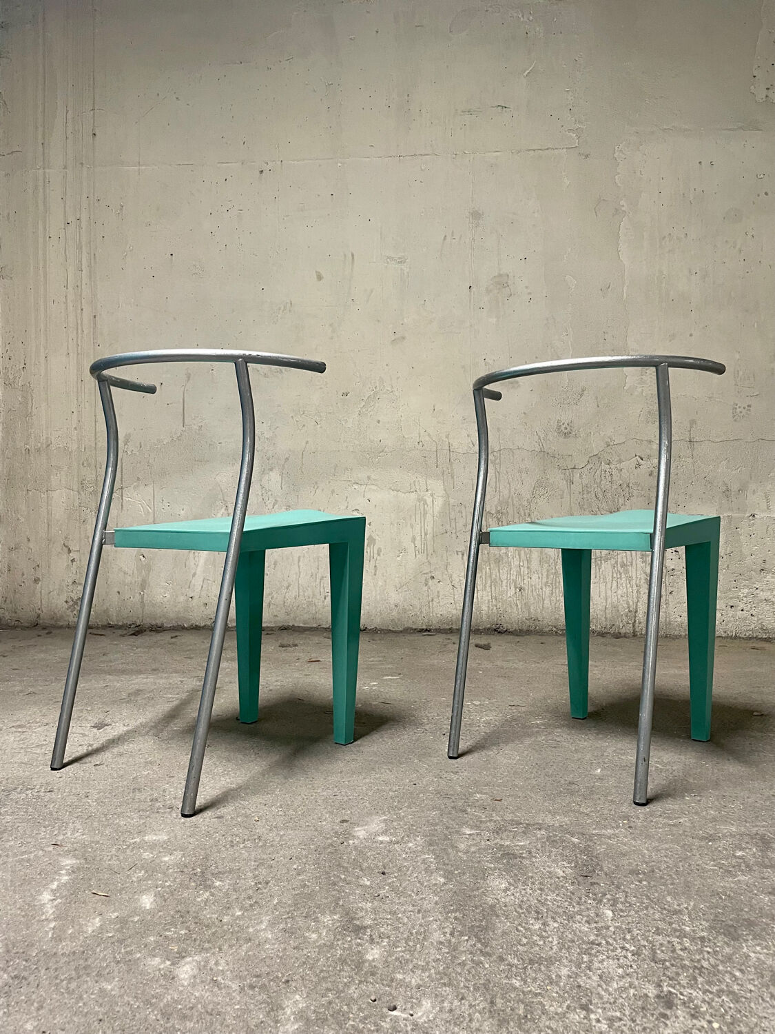 Two starck Dr. Glob chairs edited by Philippe Starck by Kartell italy