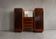 Art Deco furniture, Art Deco wooden sideboard with mirror, storage furniture, interior decoration.
