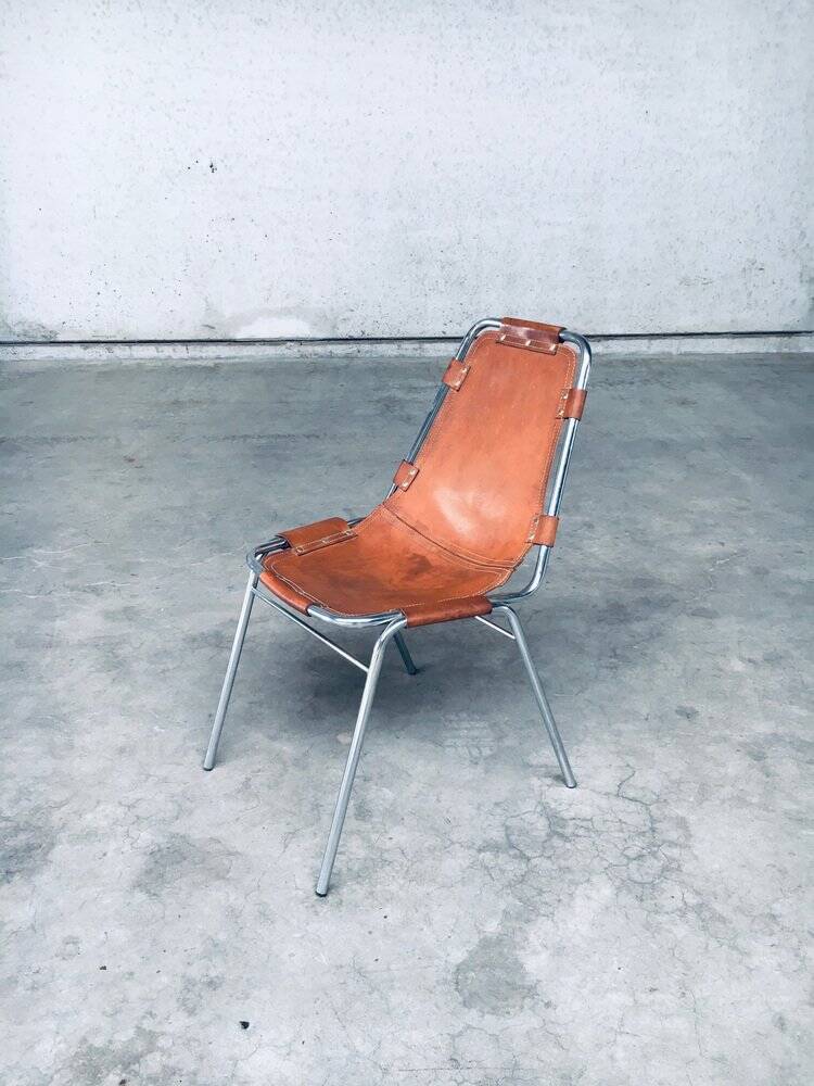 Italian Les Arcs Dining Chairs by Charlotte Perriand, 1960s, Set of 4