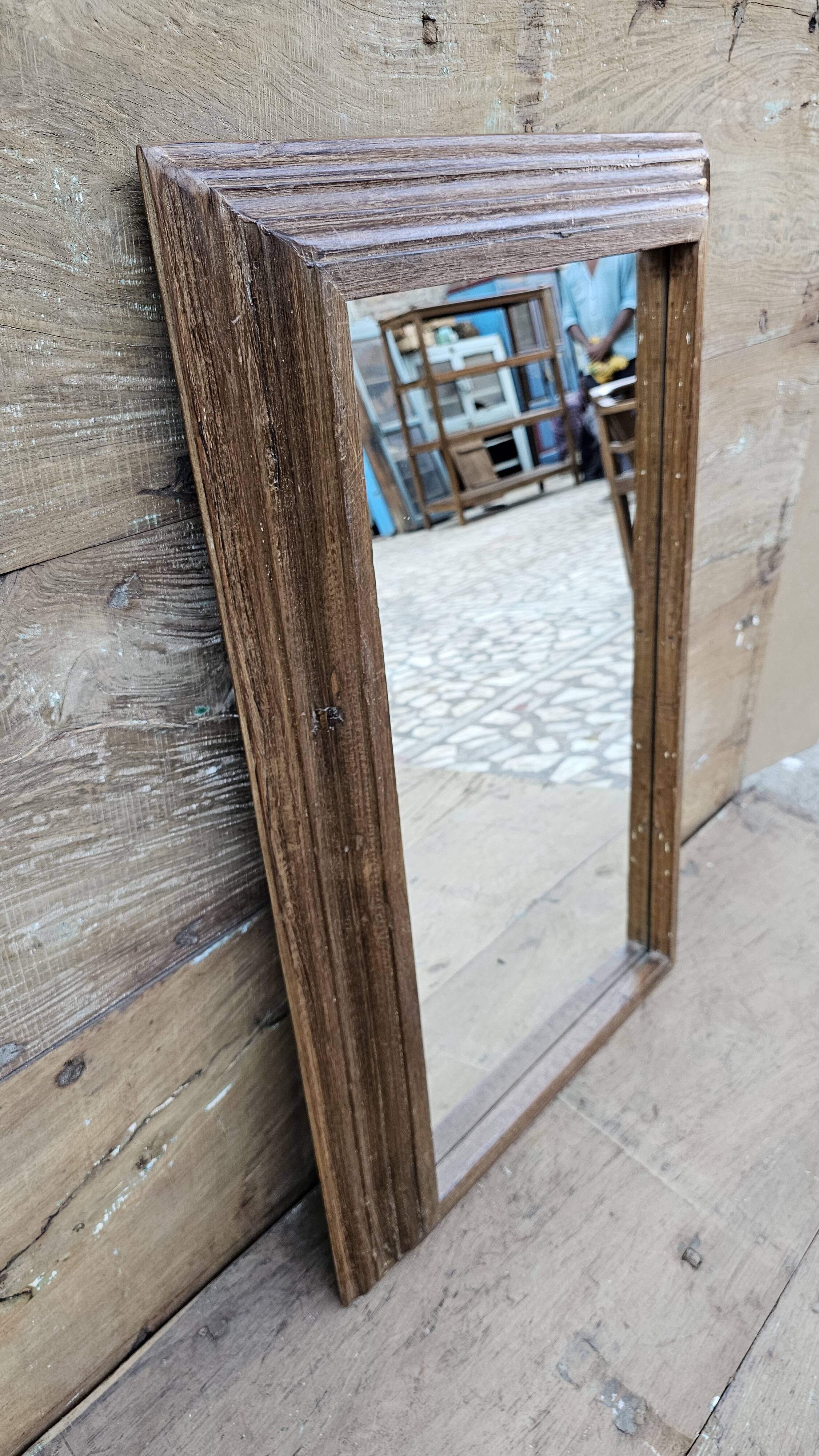 Teak mirror from Burma
