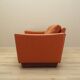 Orange leather sofa, Danish design, 1970s, production: Denmark