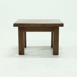 Solid Oak Brutalist Coffee Table 1970s